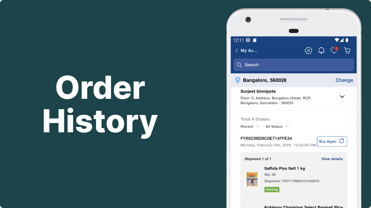 Order History